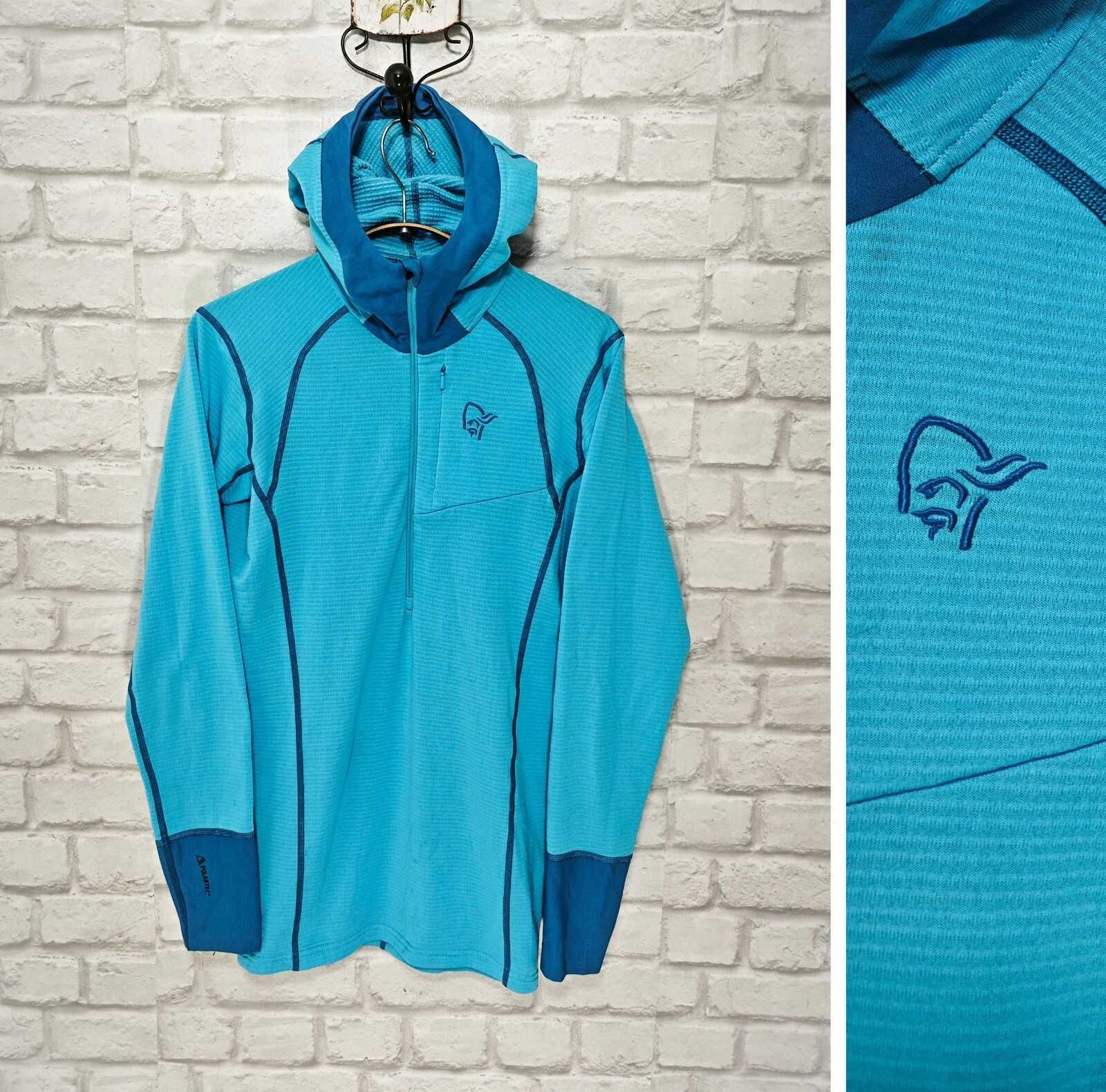 NORRONA Super Hoodie Ice Blue Polartec Дамска горница размер М