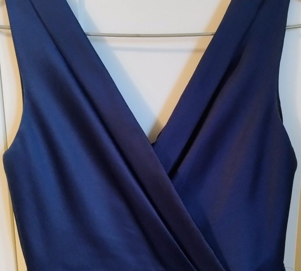 Rochie bleumarin sidefată