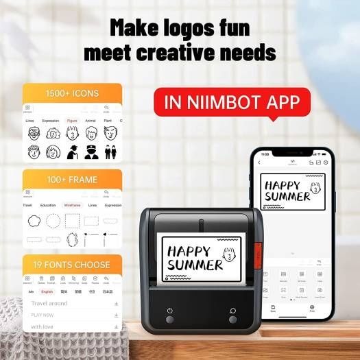 NIIMBOT B3S Бесчернильный Bluetooth портативный принтер этикеток (20-7