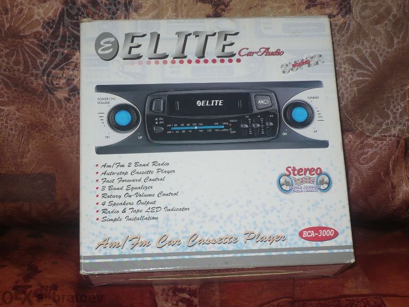 Автокасетофон "elite"