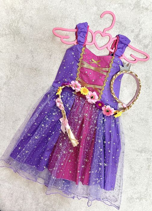 Платье «Рапунцель» (на 5-6 лет).