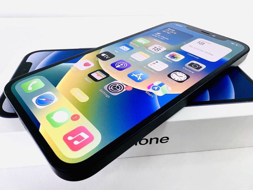Apple iPhone 12 64GB Black Отличен! Гаранция!