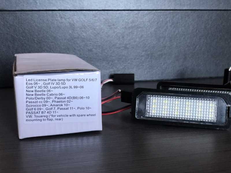 Lampi Numar LED leduri Canbus număre înmatriculare VW Golf Passat Polo