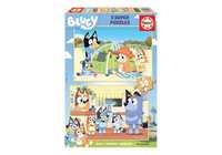 Пъзел за деца Bluey/ Пъзел на Educa Bluey, 2 × 50 части/Пъзел Bluey