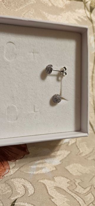 Сребърни обеци, проба 925