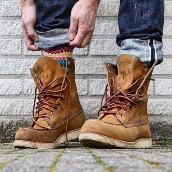Ghete de lux 42 42.5 Red Wing USA lucrate manual piele naturala