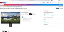 Monitor LED IPS Dell P2319H 23", Full HD, Display Port, hdmi  , ca noi