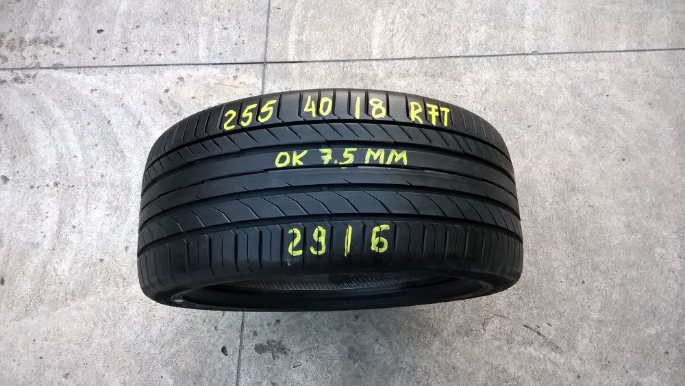 O anvelopa vara 255 40 18 continental sportcontact 5 run flat 7,5 mm