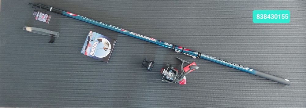 Качествена нова 4м или 5м болонеза с макара и влакно риболов такъм