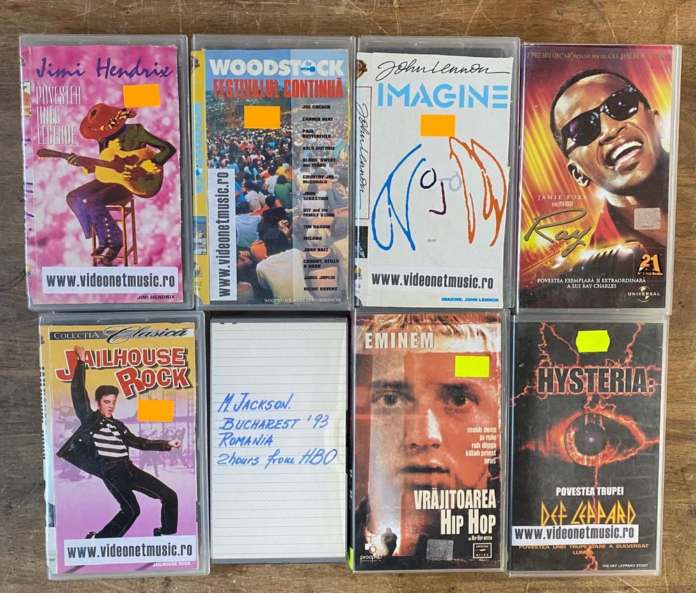 Casete video VHS,Concerte live Colectie