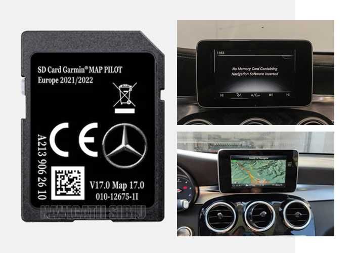 Card navigatie Mercedes W205 W213 GLC V Europa Romania 2022