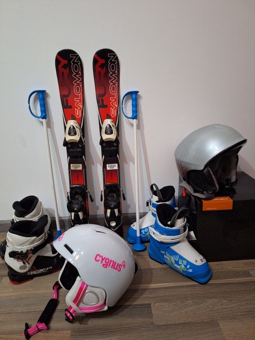 Schiuri 70cm Salomon +clapari +casca +bete ski