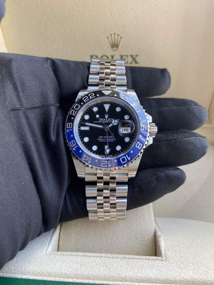 Часовник Rolex GMT Master ll Batman Black Dial Jubilee