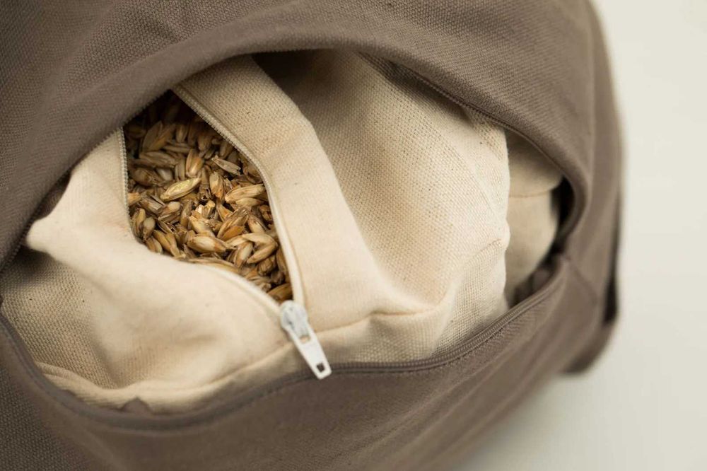 Pernă de meditație Zafu Plisată Asteya. 36x12 cm.