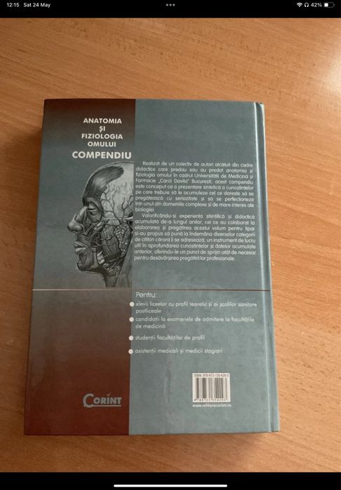 Compendiu Anatomia și fiziologia omului Corint