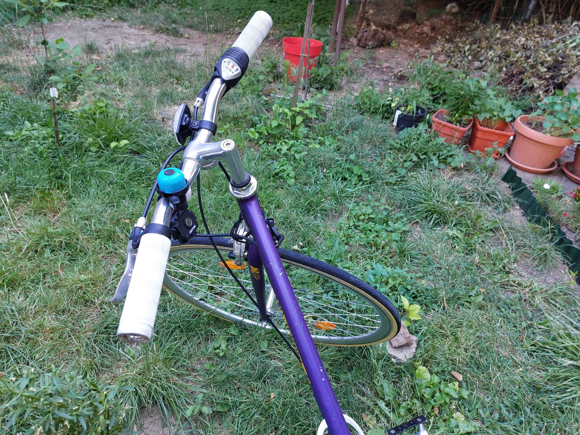 Pachet biciclete pegas - Dama si copil - City Clasic Mov si Drumet 20