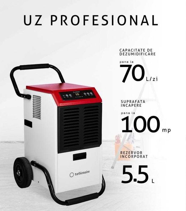 Dezumidificator profesional Turbionaire PRO 70N, Pana la 70 l/zi