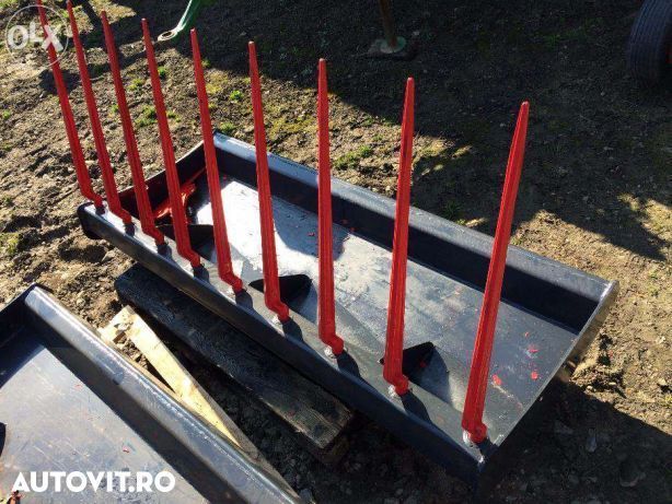 Furca de gunoi pentru incarcator frontal / NOU / Latime 2.0 m / Diferite dimensiuni