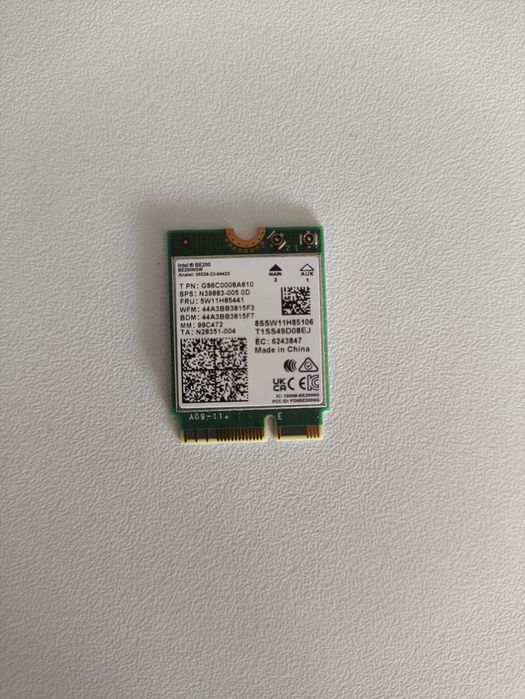 Intel BE200 NGW Wireless network card