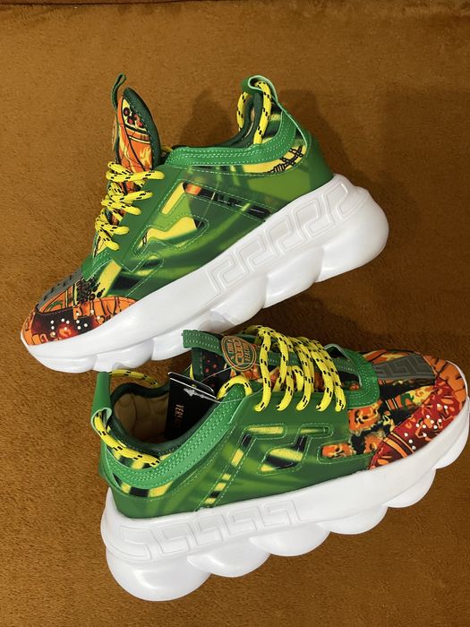 Versace Chain Reaction Navy Green Yellow
