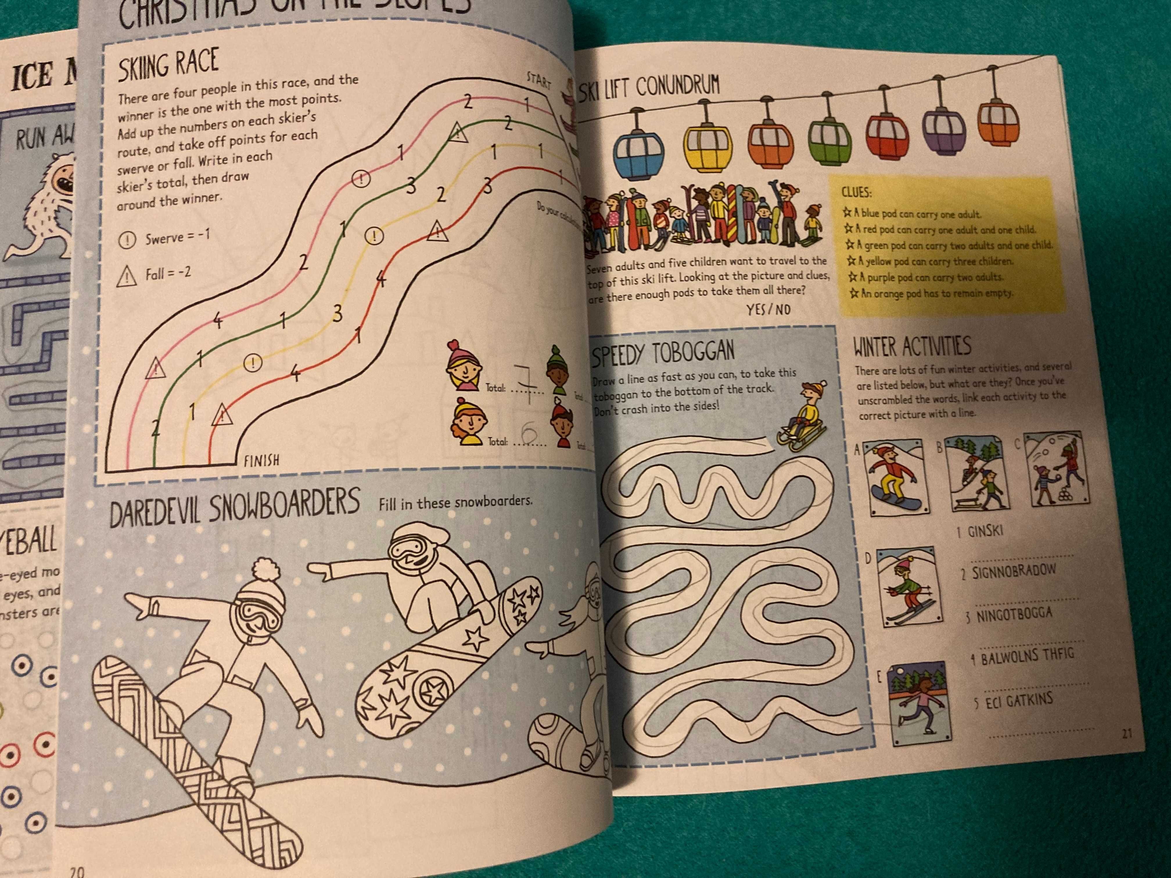 Carti de activitati si cu stickere - Craciun - USBORNE