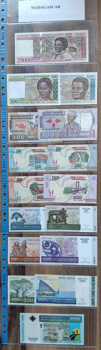 Bancnote străine, se vând la lot, prețul / bucată