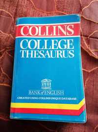 Продавам английски речник Collins college thesaurus 1995 година