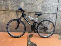 Bicicleta univega cadru aluminiu cu suspensii roti 24”