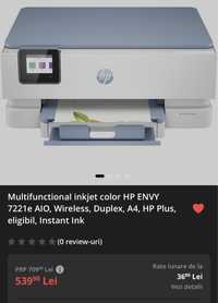 Multifunctional inkjet color HP ENVY 7221e AIO, Wireless, Duplex, A4,