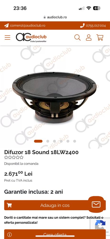 Difuzoare 18lw2400 fx20