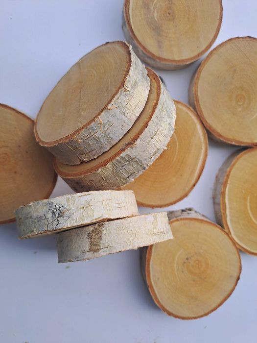 Дървени кръгчета шайби дърво декупаж декорация БИО ЕКО НАТУРАЛ