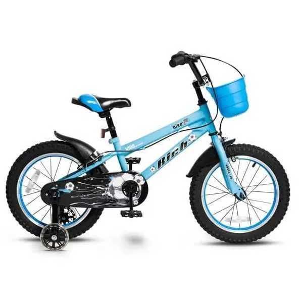 Bicicletă copii 4-6 ani Rich Baby R1607A,roți ajutătoare,Albastru,nouă