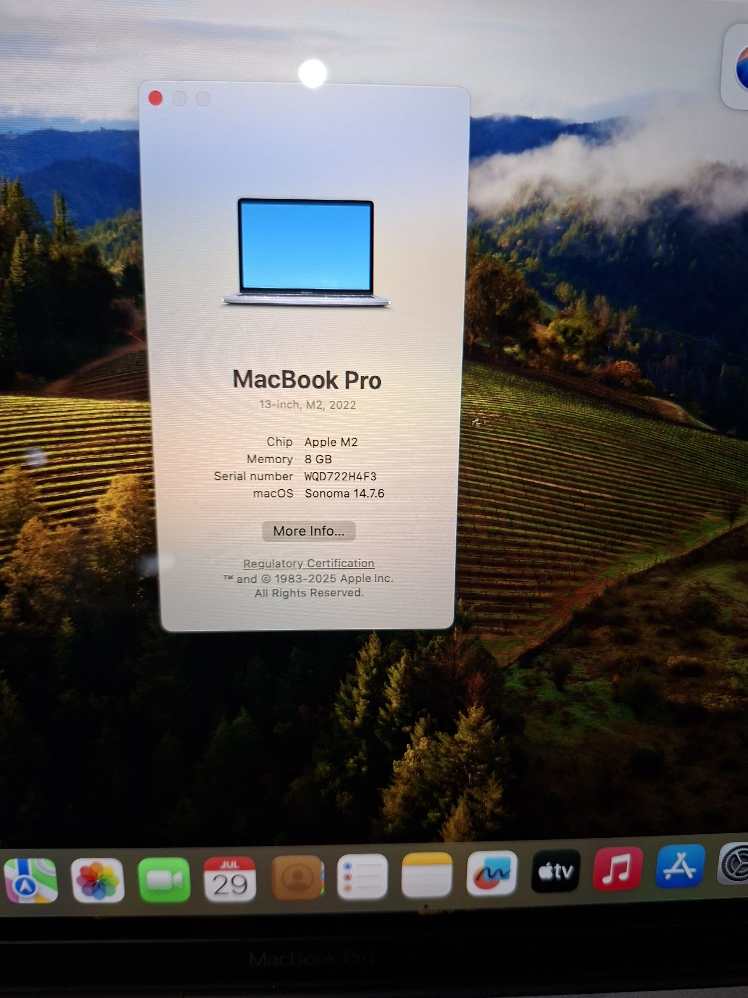 MacBook A2338-Apple M2/8гб/256гб ssd