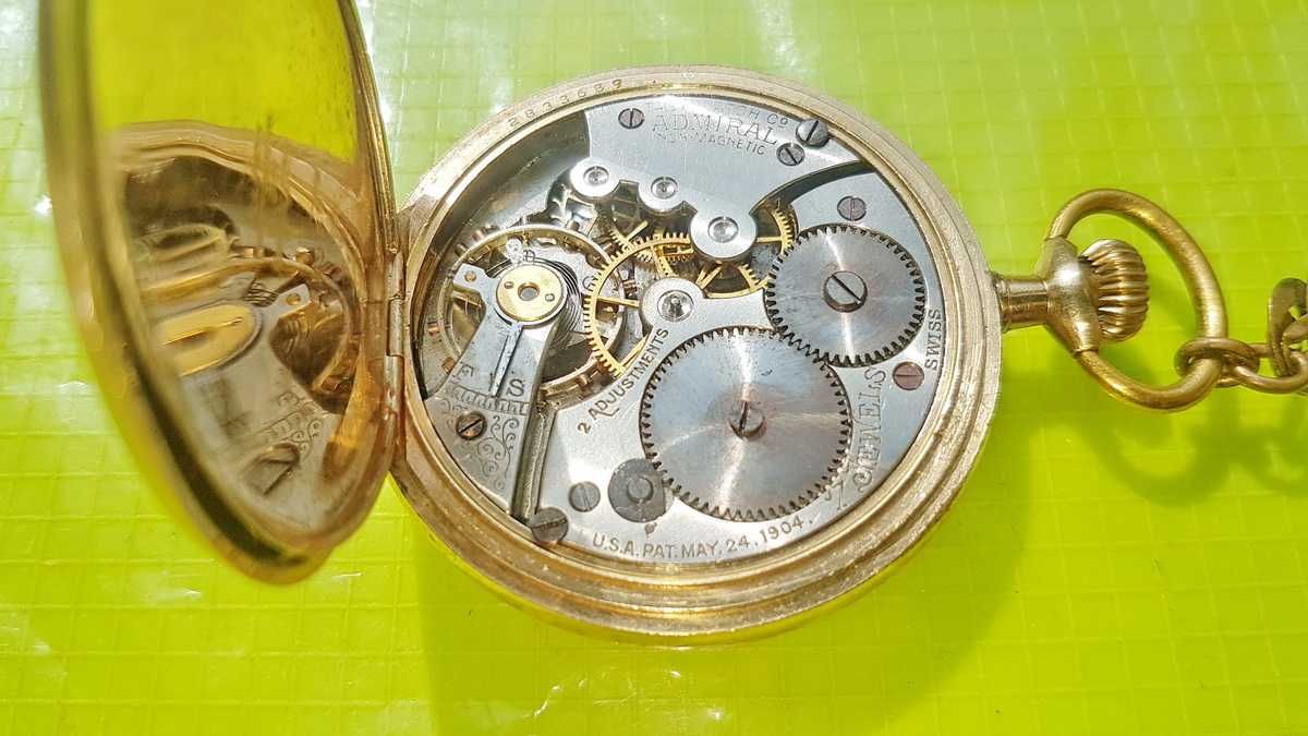 C384-Ceas CHS. TISSOT & Co Fills Elgin NAPOLEON Admiral Tacy Watch Co.