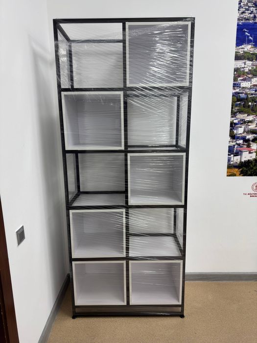 Loft stelaj — metall + yog‘och, mustahkam va zamonaviy dizayn!