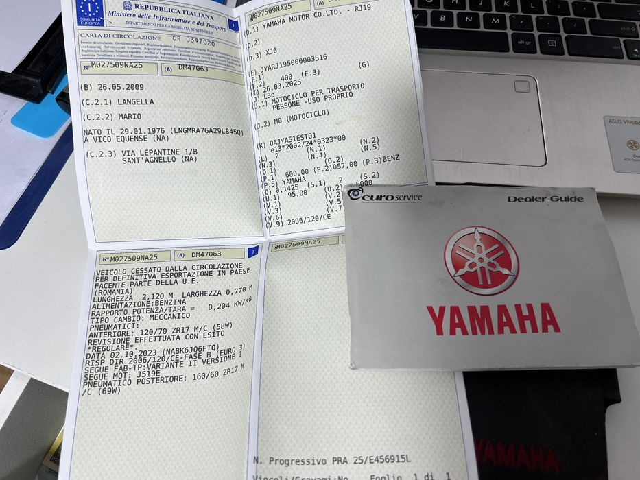 Yamaha XJ6N / 2009 / Nu are RAR efectuat