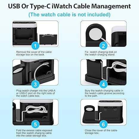 Докинг станция за зареждане за телефон  5 в 1  с будилник