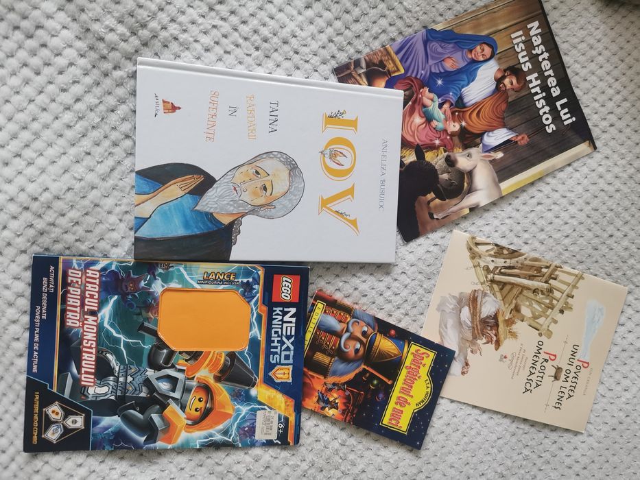 Pachet 4 cărți copii + revista Lego Nexo Nights