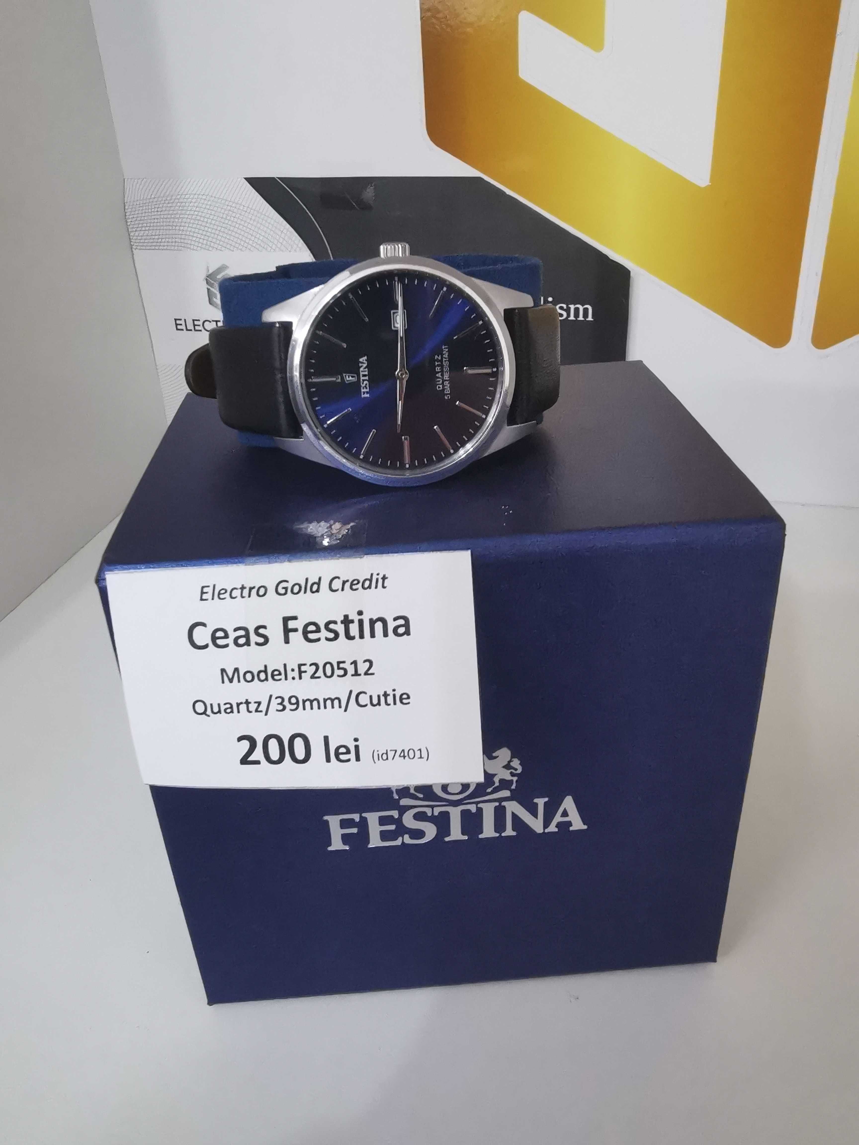 Ceas Festina F20512 Quartz/39mm/Cutie ID7401