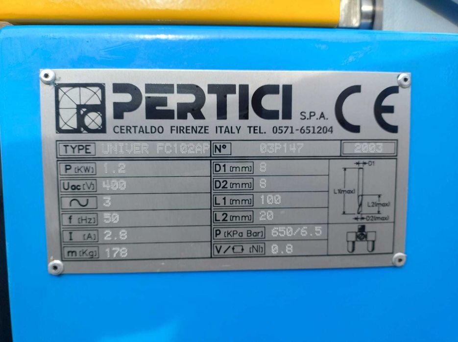 Freza de Copiat cu Racire ptr. Aluminiu & PVC PERTICI - FC102AP