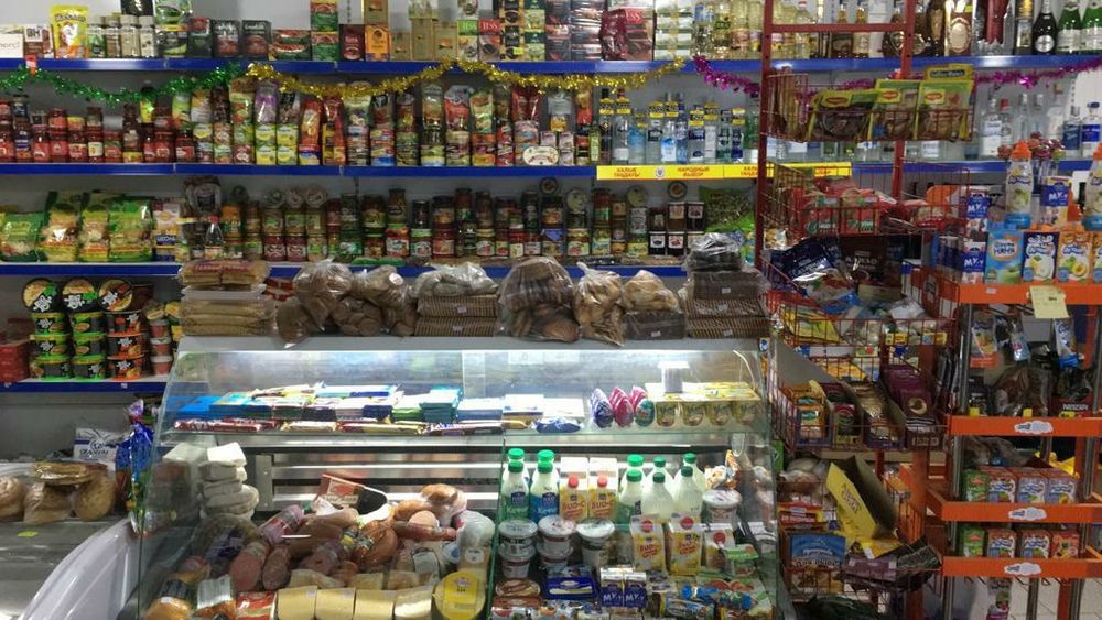 Действующий продуктовый магазин в центре города