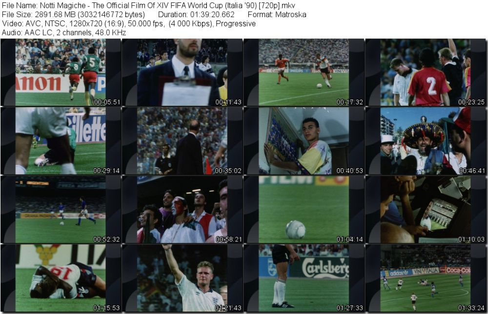 Campionate Mondiale Fotbal Filme Oficiale HD: '78,'82,'86,'90,'94&'98