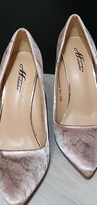 Pantofi stileto rose-gold 38 noi