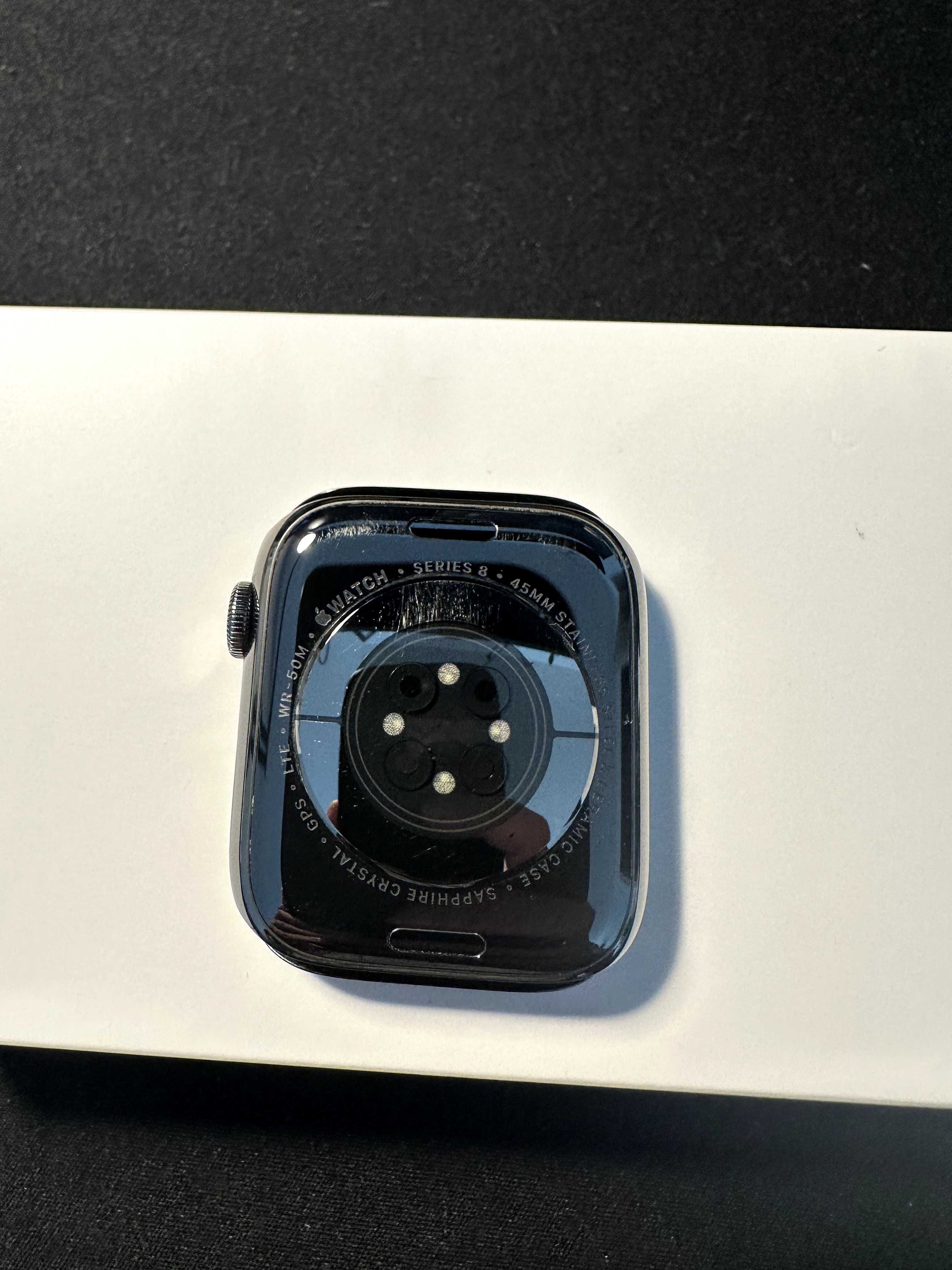 Apple Watch 8 45mm Stainless Steel - GPS + Cellular