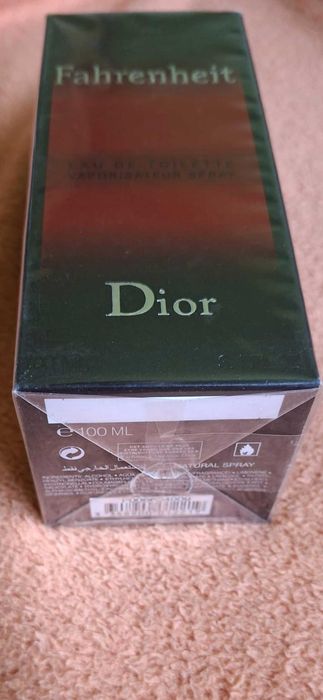 Eau-de-toilette Dior Fahrenheit 100 ml , sigilat in tipla