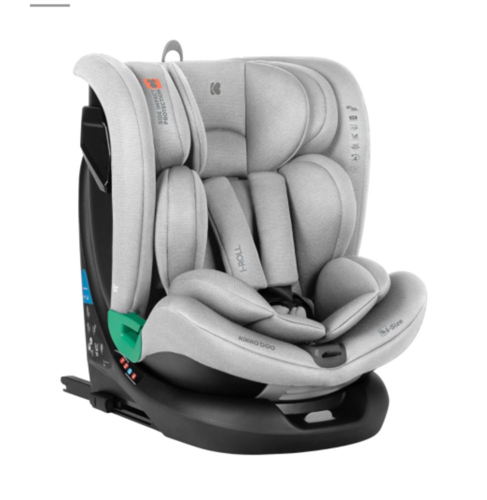 НОВ МОДЕЛ! Столчета за кола i-Roll i-size isofix 360 въртене КРАШ ТЕСТ