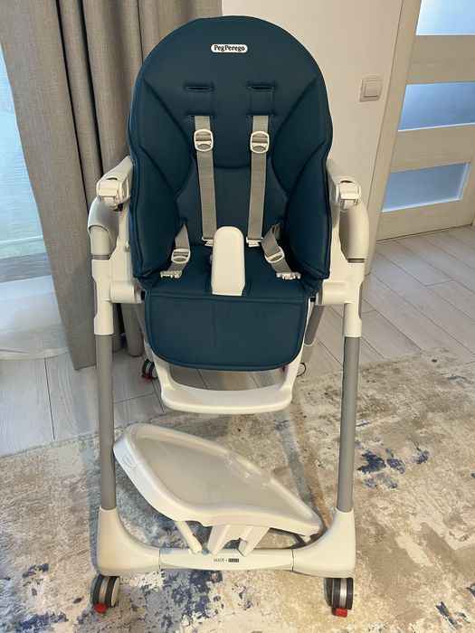 Scaun de masă Peg Perego 2 in 1 Prima Pappa Zero Follow Me, Petrolio