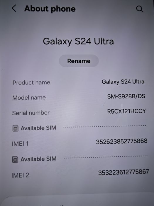 Samsung Galaxy S24 Ultra 5G 512GB 12RAM Black