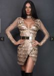 Вечерна рокля с пайети Replica Moda размер S/M