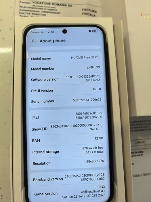 Huawei Pura 80 Pro NOU + Garanție + Factură